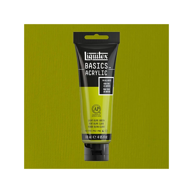 Liquitex Basics akrilfesték, 118 ml - 218, light olive green