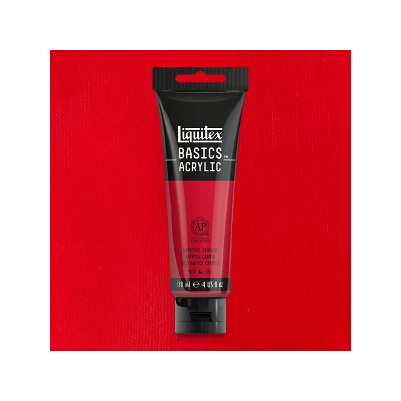 Liquitex Basics akrilfesték, 118 ml - 292, naphthol crimson