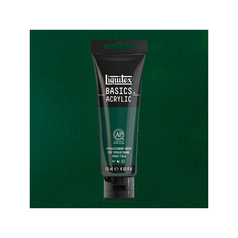 Liquitex Basics akrilfesték, 118 ml - 317, phthalocyanine green