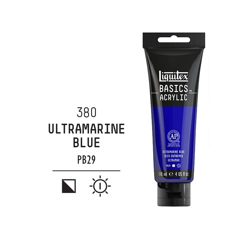 Liquitex Basics akrilfesték, 118 ml - 380, ultramarine blue