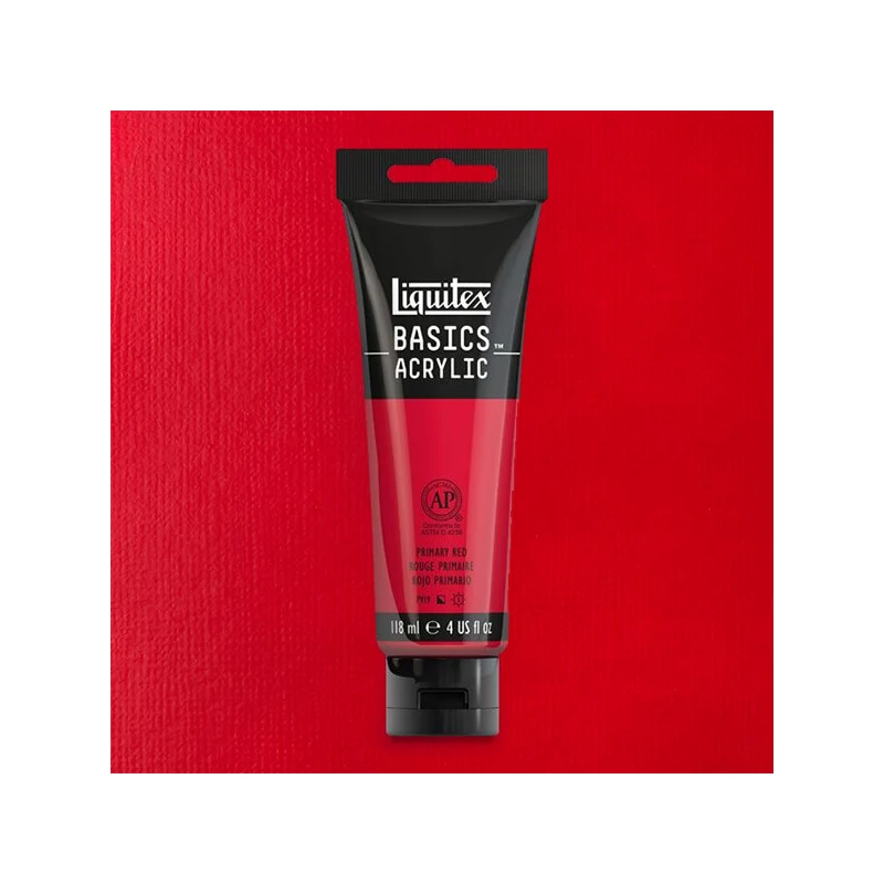 Liquitex Basics akrilfesték, 118 ml - 415, primary red