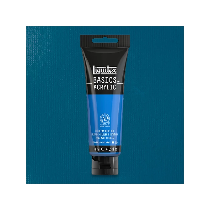 Liquitex Basics akrilfesték, 118 ml - 470, cerulean blue hue