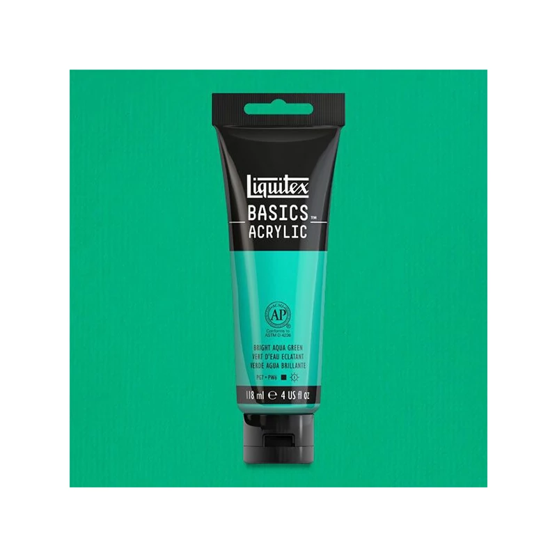 Liquitex Basics akrilfesték, 118 ml - 660, aqua green bright