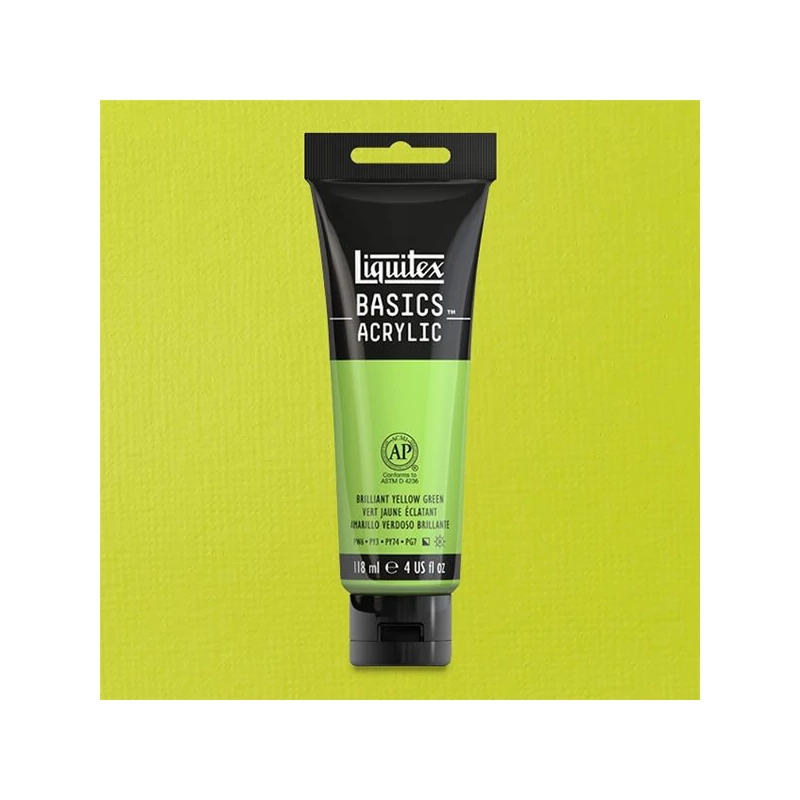 Liquitex Basics akrilfesték, 118 ml - 840, yellow green brilliant