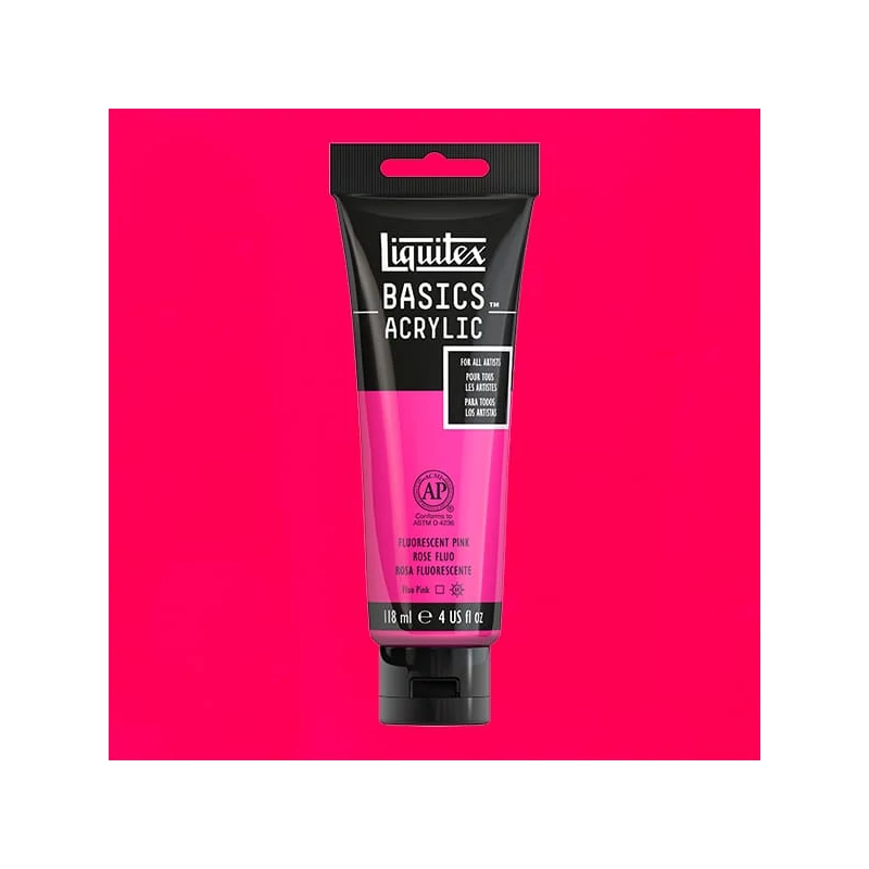 Liquitex Basics akrilfesték, 118 ml - 987, fluorescent pink