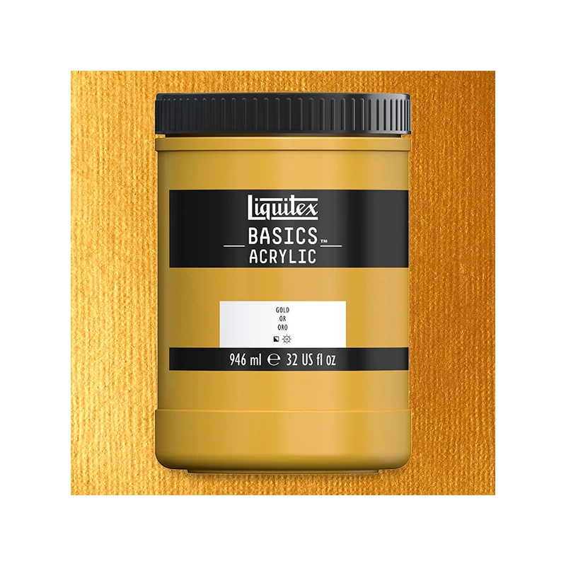 Liquitex Basics akrilfesték, 946 ml - 051, gold