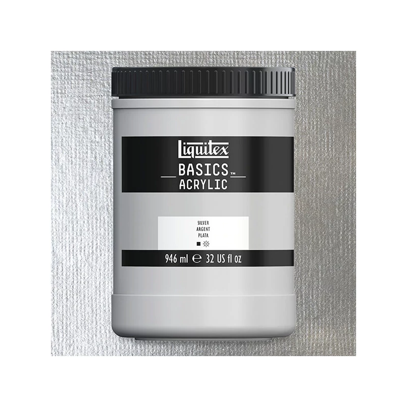 Liquitex Basics akrilfesték, 946 ml - 052, silver