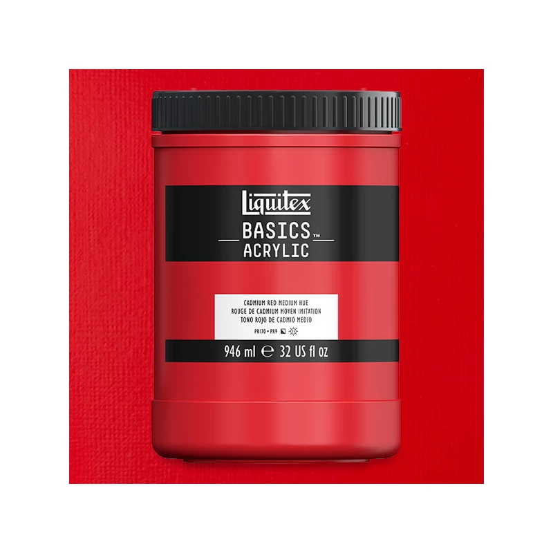 Liquitex Basics akrilfesték, 946 ml - 151, cadmium red medium hue	hue