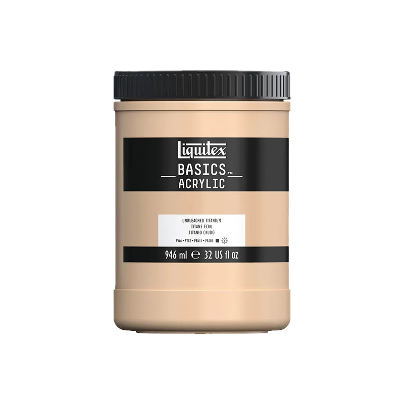 Liquitex Basics akrilfesték, 946 ml - 434, unbleached titanium