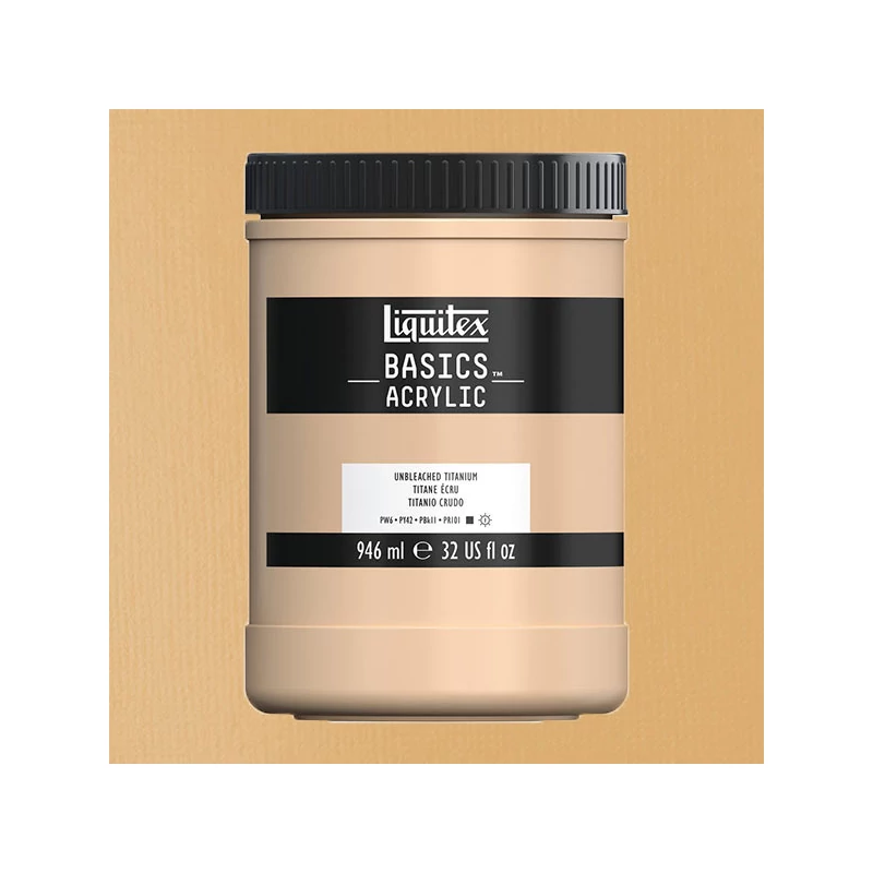 Liquitex Basics akrilfesték, 946 ml - 434, unbleached titanium