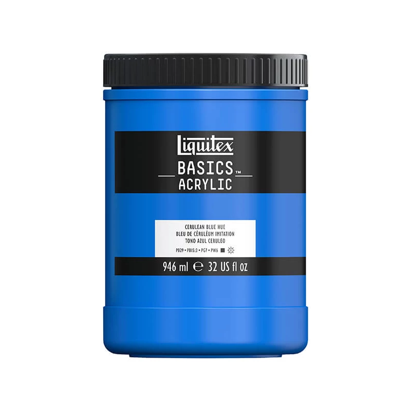 Liquitex Basics akrilfesték, 946 ml - 470, cerulean blue hue