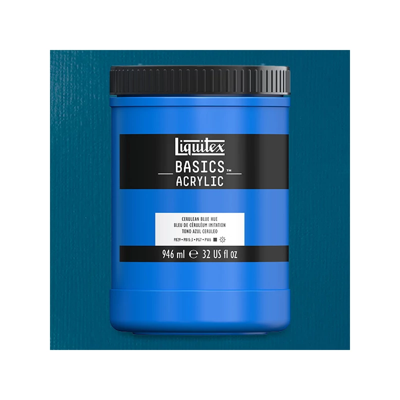 Liquitex Basics akrilfesték, 946 ml - 470, cerulean blue hue