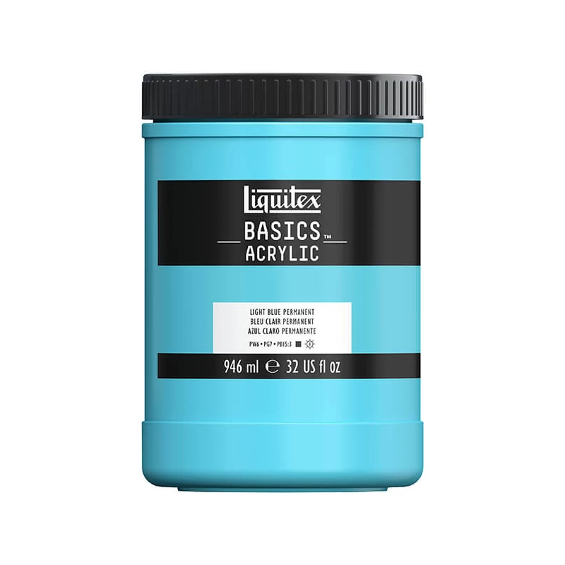 Liquitex Basics akrilfesték, 946 ml - 770, light blue permanent