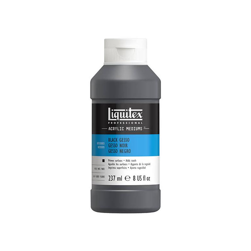 Liquitex Gesso alapozó, 237 ml - fekete