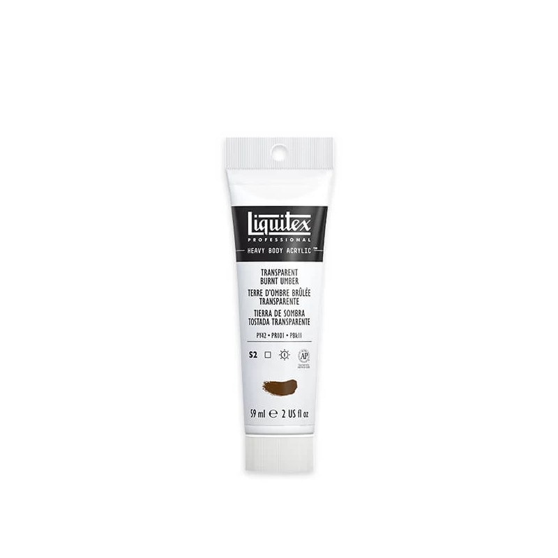 Liquitex Heavy Body akrilfesték, 59 ml - 130, transparent burnt umber