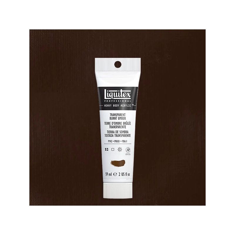 Liquitex Heavy Body akrilfesték, 59 ml - 130, transparent burnt umber