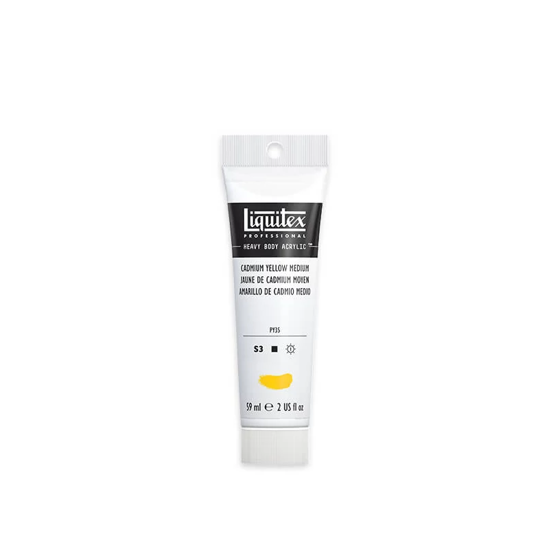 Liquitex Heavy Body akrilfesték, 59 ml - 161, cadmium yellow medium