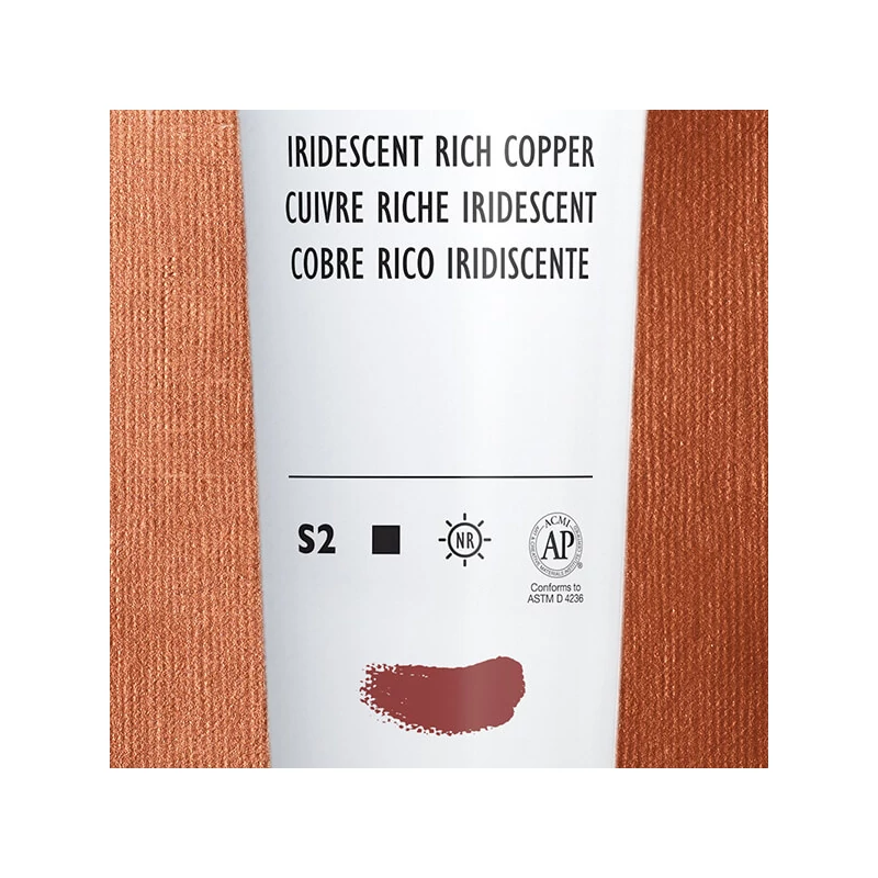 Liquitex Heavy Body akrilfesték, 59 ml - 230, iridescent rich copper