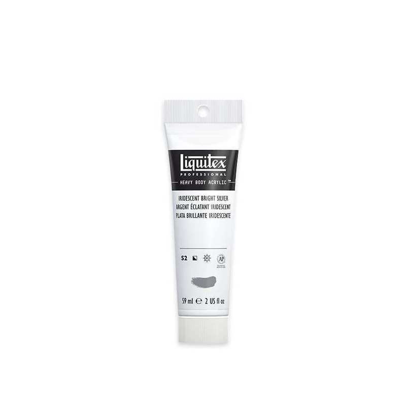 Liquitex Heavy Body akrilfesték, 59 ml - 236, iridescent bright silver