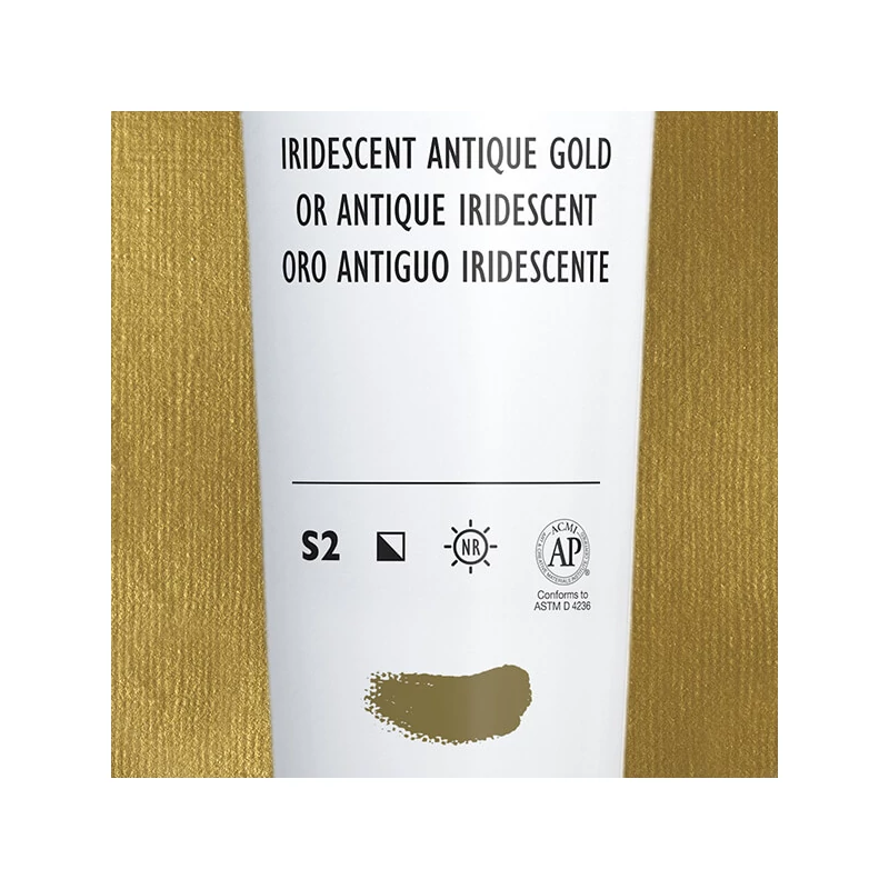 Liquitex Heavy Body akrilfesték, 59 ml - 237, iridescent antique gold