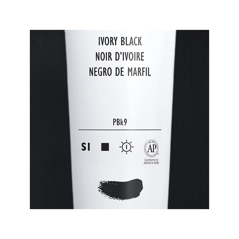Liquitex Heavy Body akrilfesték, 59 ml - 244, ivory black