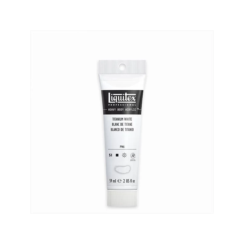 Liquitex Heavy Body akrilfesték, 59 ml - 432, titanium white