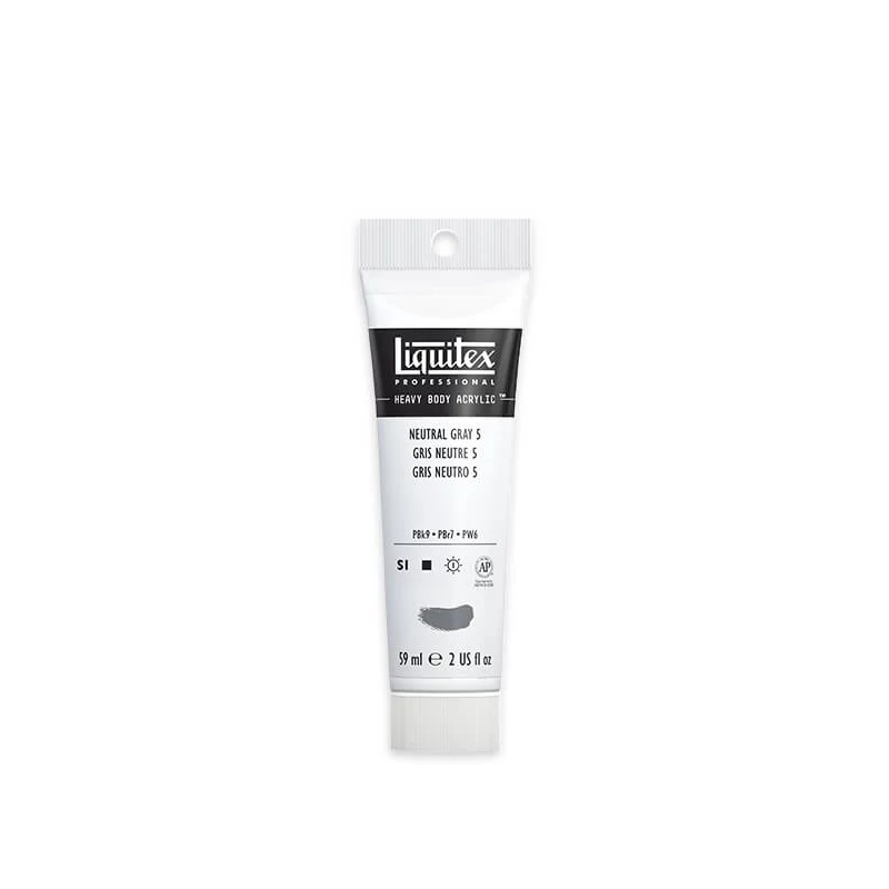 Liquitex Heavy Body akrilfesték, 59 ml - 599, neutral gray value 5/mixing gray