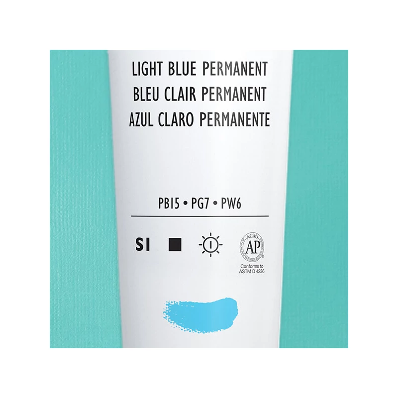 Liquitex Heavy Body akrilfesték, 59 ml - 770, light blue permanent