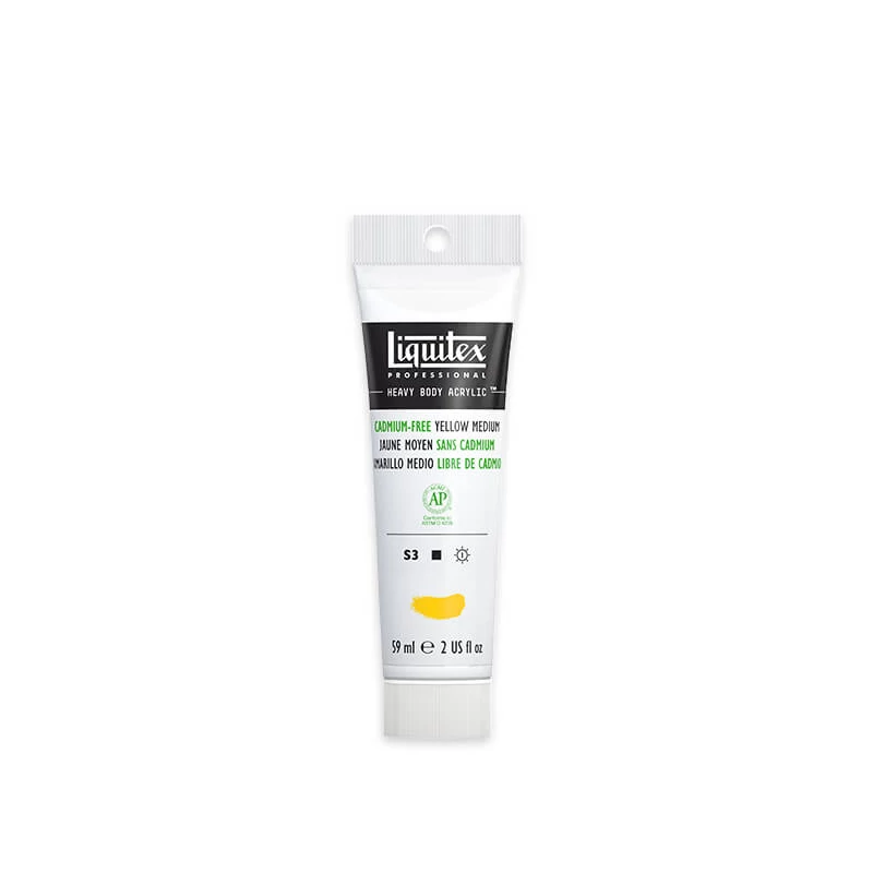 Liquitex Heavy Body akrilfesték, 59 ml - 890, cadmium-free yellow medium