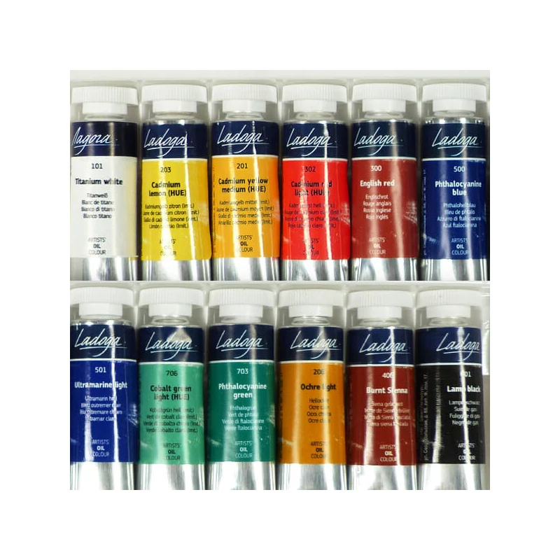 Ladoga olajfesték készlet - 12x18 ml