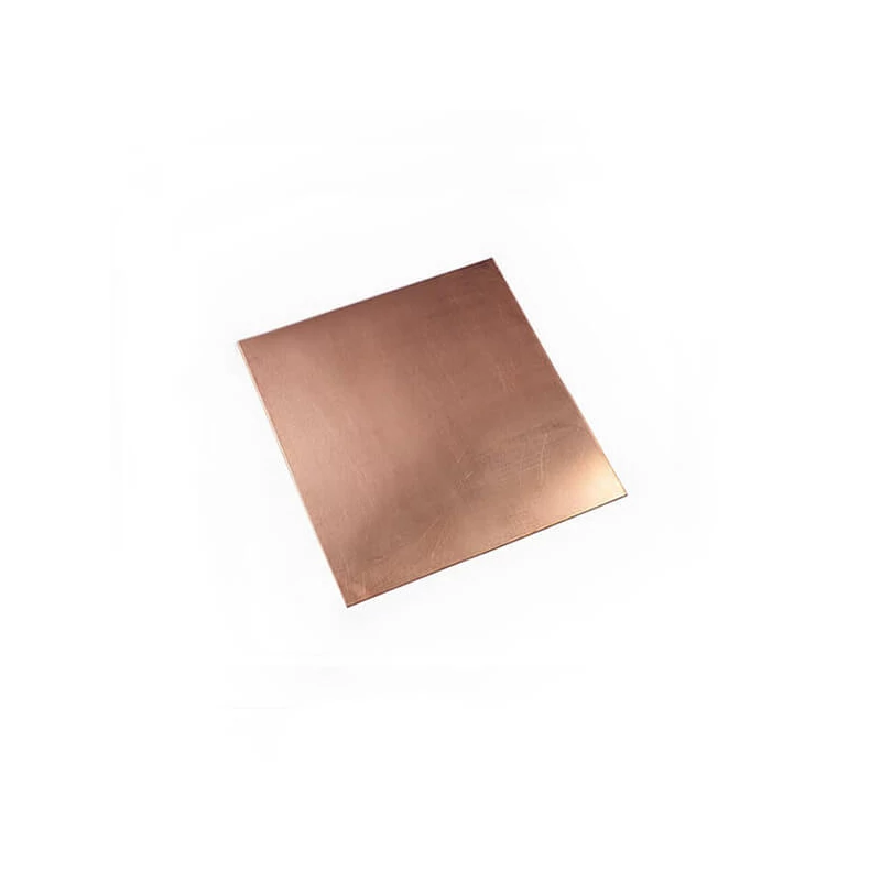 Vörösréz lemez rézkarchoz, 1 mm vastag - 10x10 cm