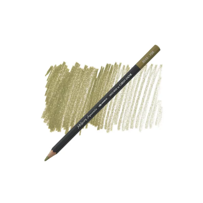 Caran d'Ache Museum akvarellceruza - 736, brown olive 50%