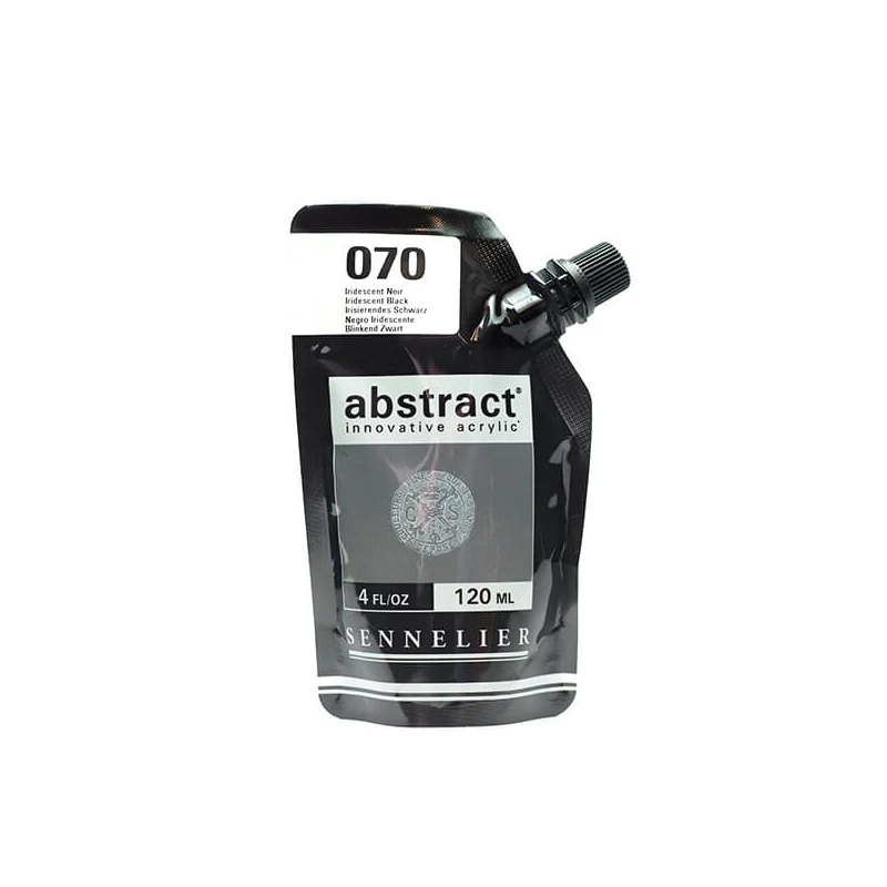 Sennelier Abstract akrilfesték, 120 ml - 070, iridescent black
