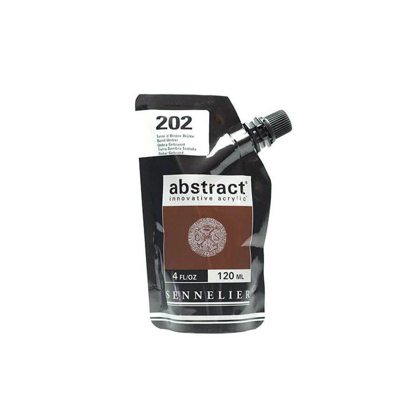 Sennelier Abstract akrilfesték, 120 ml - 202, burnt umber