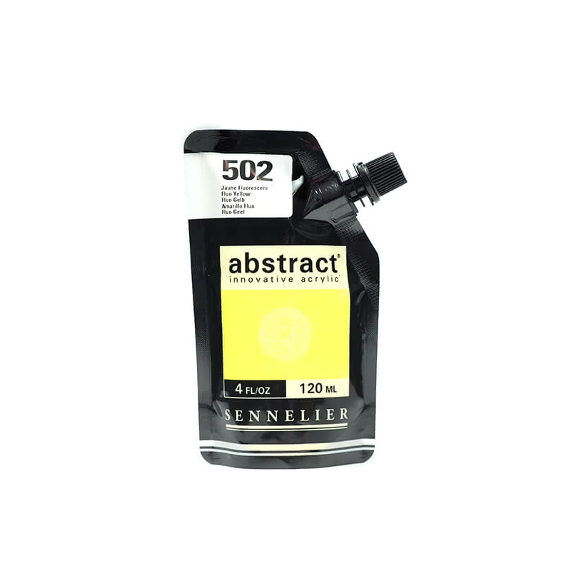 Sennelier Abstract akrilfesték, 120 ml - 502, fluo yellow