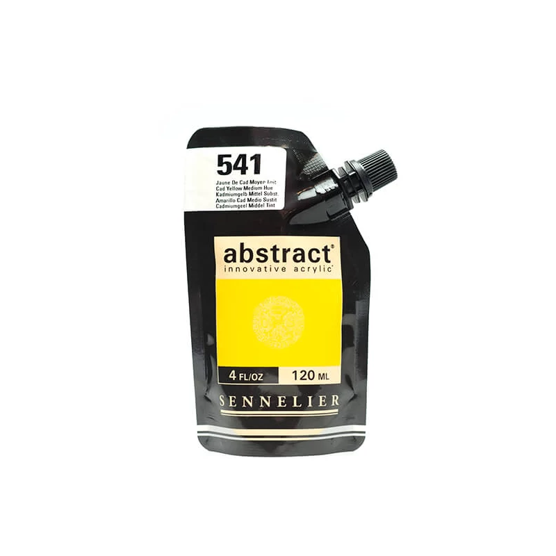 Sennelier Abstract akrilfesték, 120 ml - 541, cadmium yellow medium hue