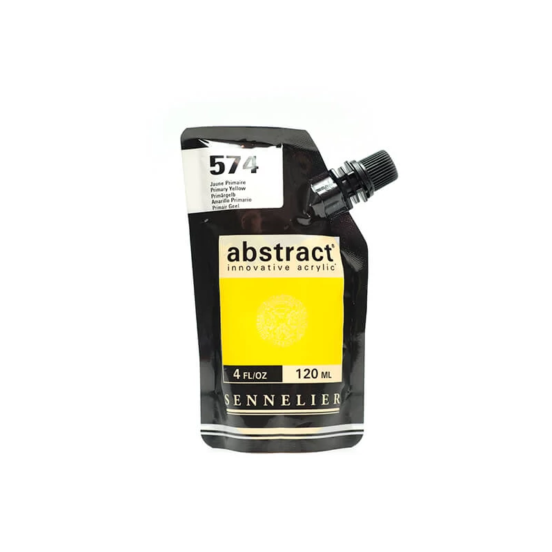Sennelier Abstract akrilfesték, 120 ml - 574, primary yellow