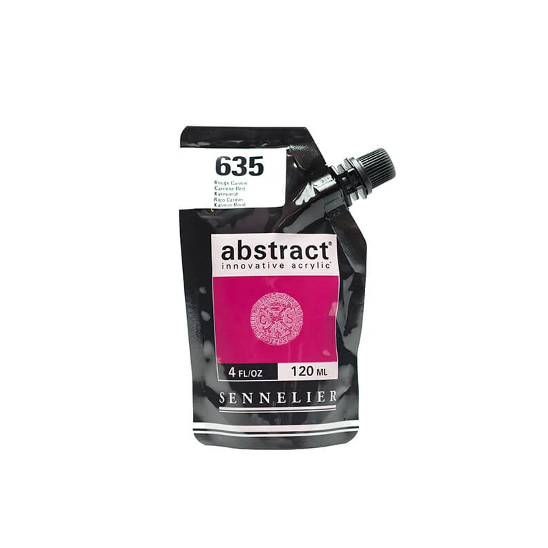 Sennelier Abstract akrilfesték, 120 ml - 635, carmine red