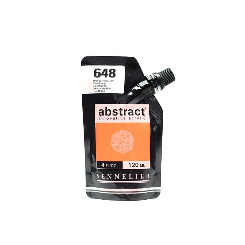 Sennelier Abstract akrilfesték, 120 ml - 648, fluo orange