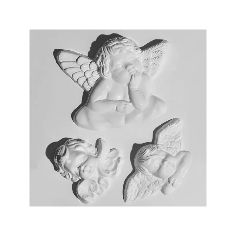 Hobbyművész öntőforma - angyalkák, könyöklő, 3 db
