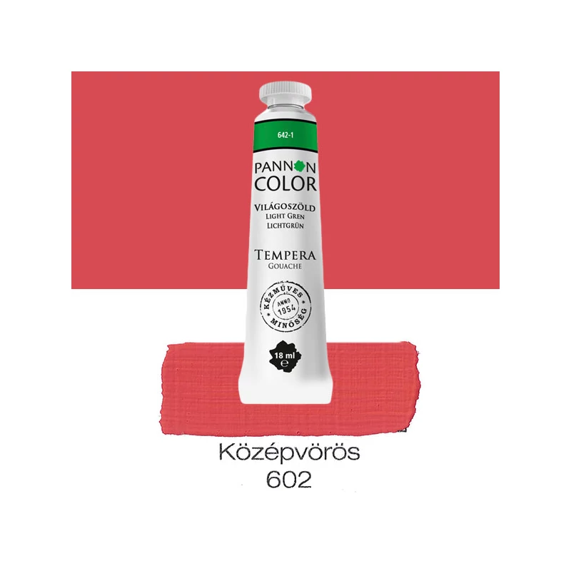 Pannoncolor gouache tempera, 18 ml, 602 - középvörös