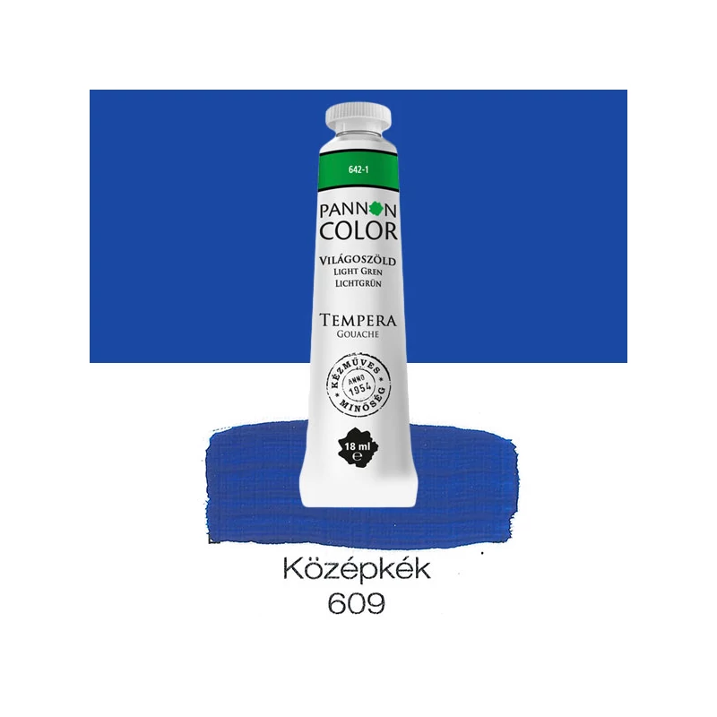 Pannoncolor gouache tempera, 18 ml, 609 - középkék