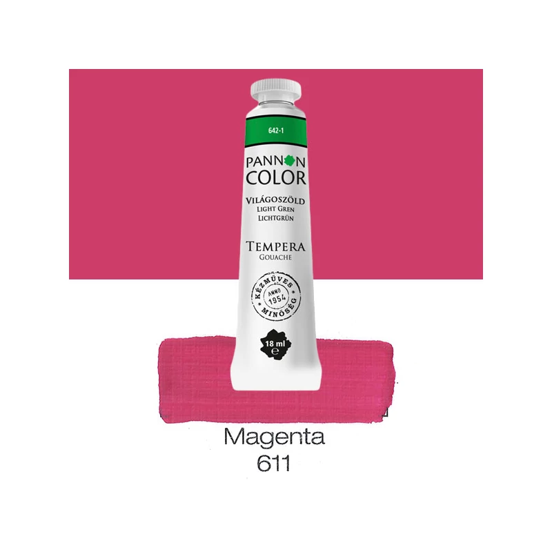 Pannoncolor gouache tempera, 18 ml, 611 - magenta