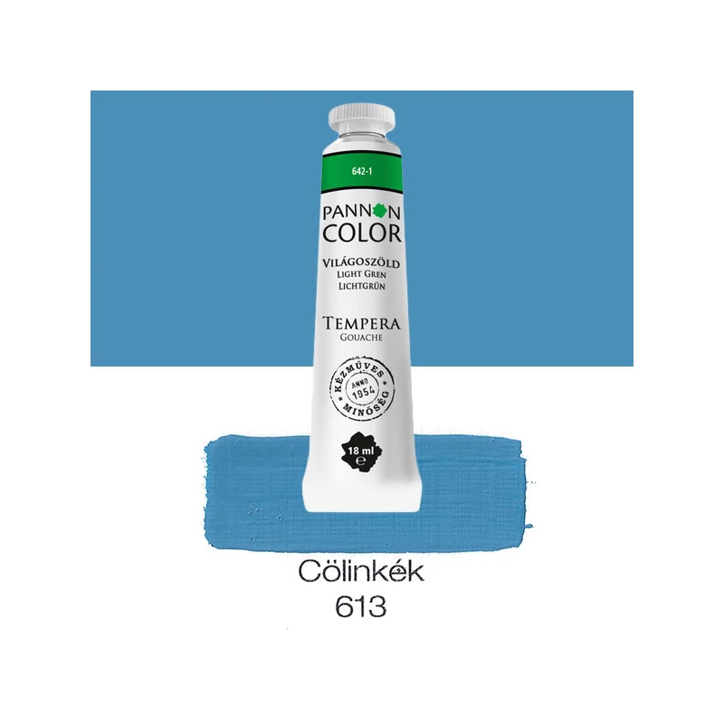 Pannoncolor gouache tempera, 18 ml, 613 - cölinkék