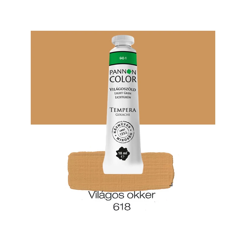 Pannoncolor gouache tempera, 18 ml, 618 - világosokker