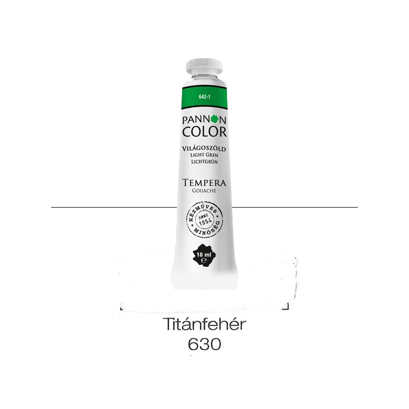 Pannoncolor gouache tempera, 18 ml, 630 - titánfehér