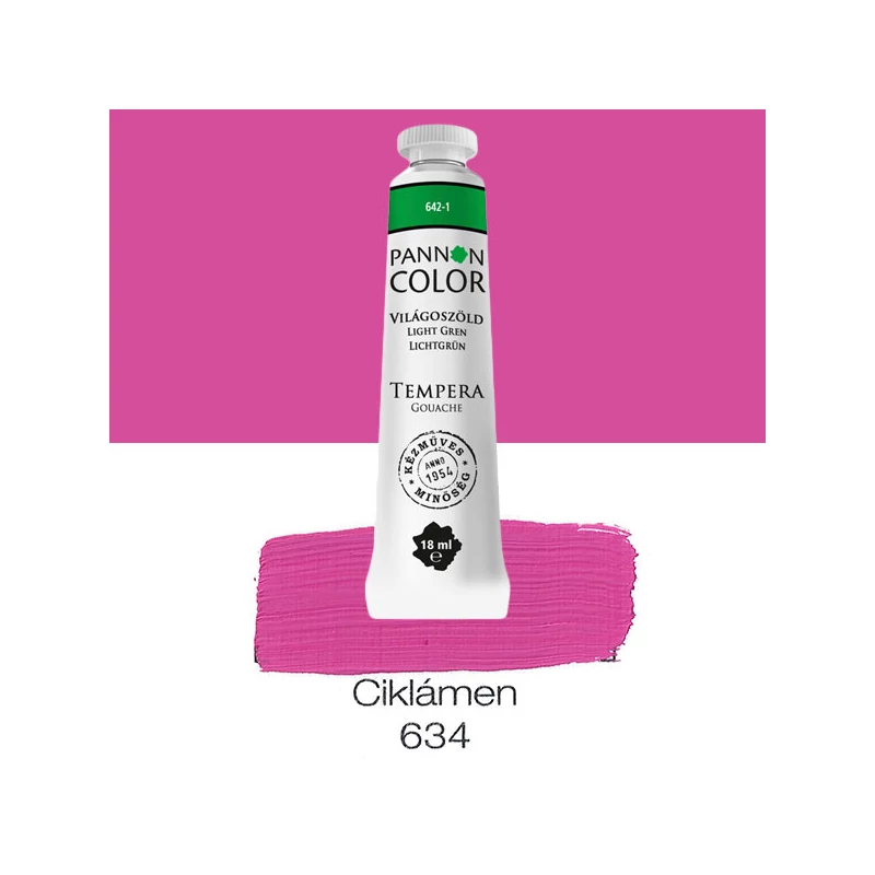 Pannoncolor gouache tempera, 18 ml, 634 - ciklámen
