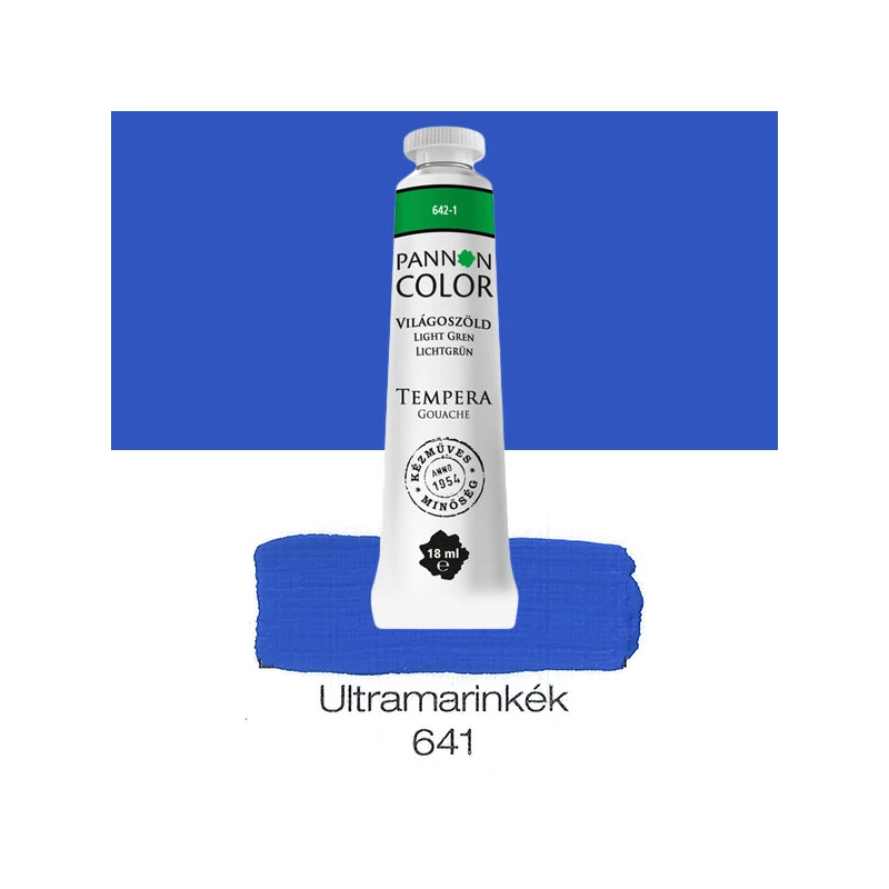 Pannoncolor gouache tempera, 18 ml, 641 - ultramarinkék