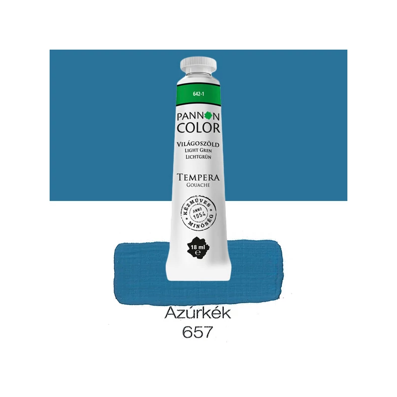 Pannoncolor gouache tempera, 18 ml, 657 - azúrkék