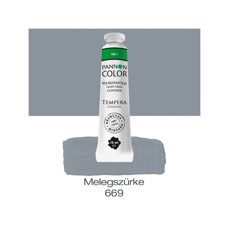 Pannoncolor gouache tempera, 18 ml, 669 - melegszürke